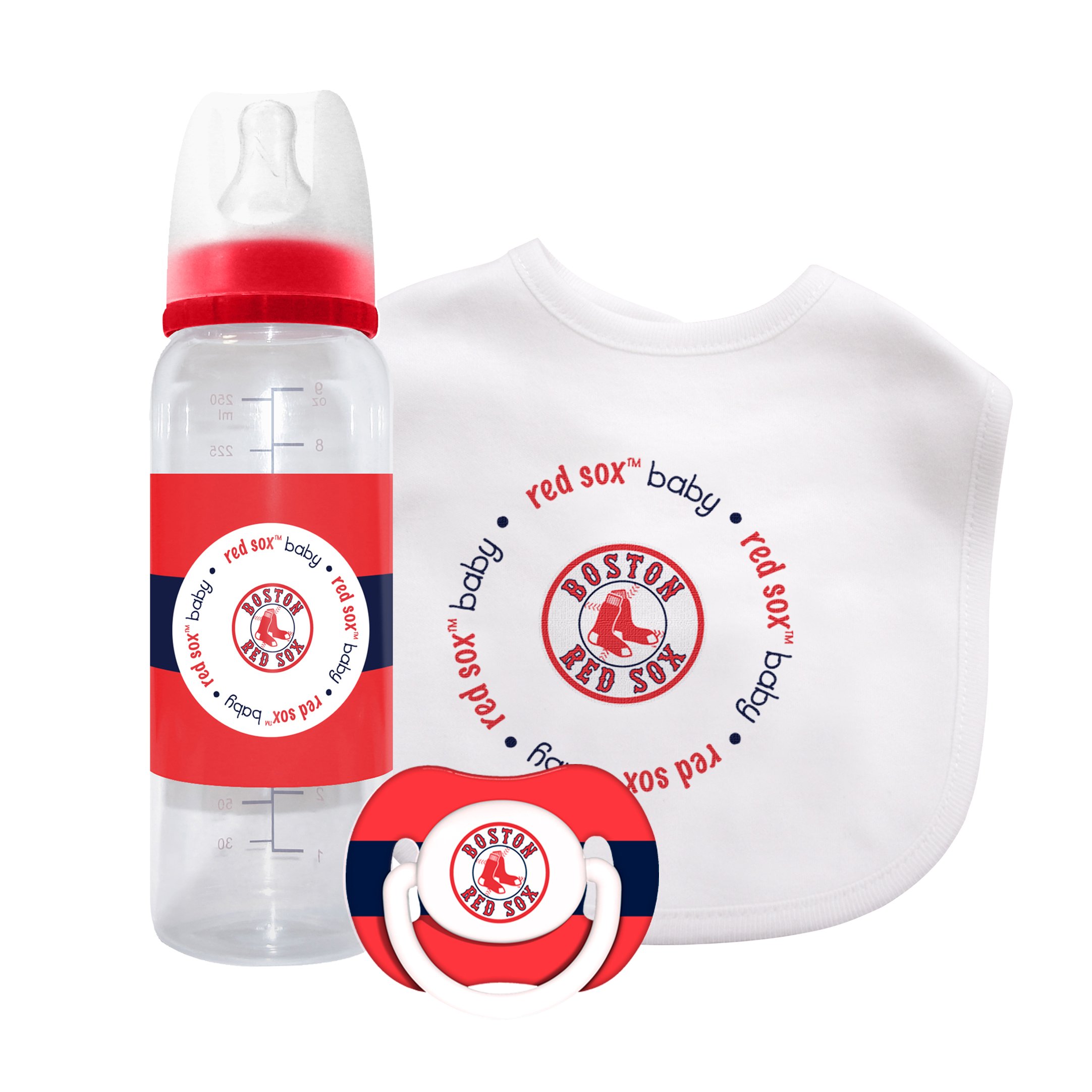 MLB Baby Fanatic Bib, Bottle & Pacifier Gift Set