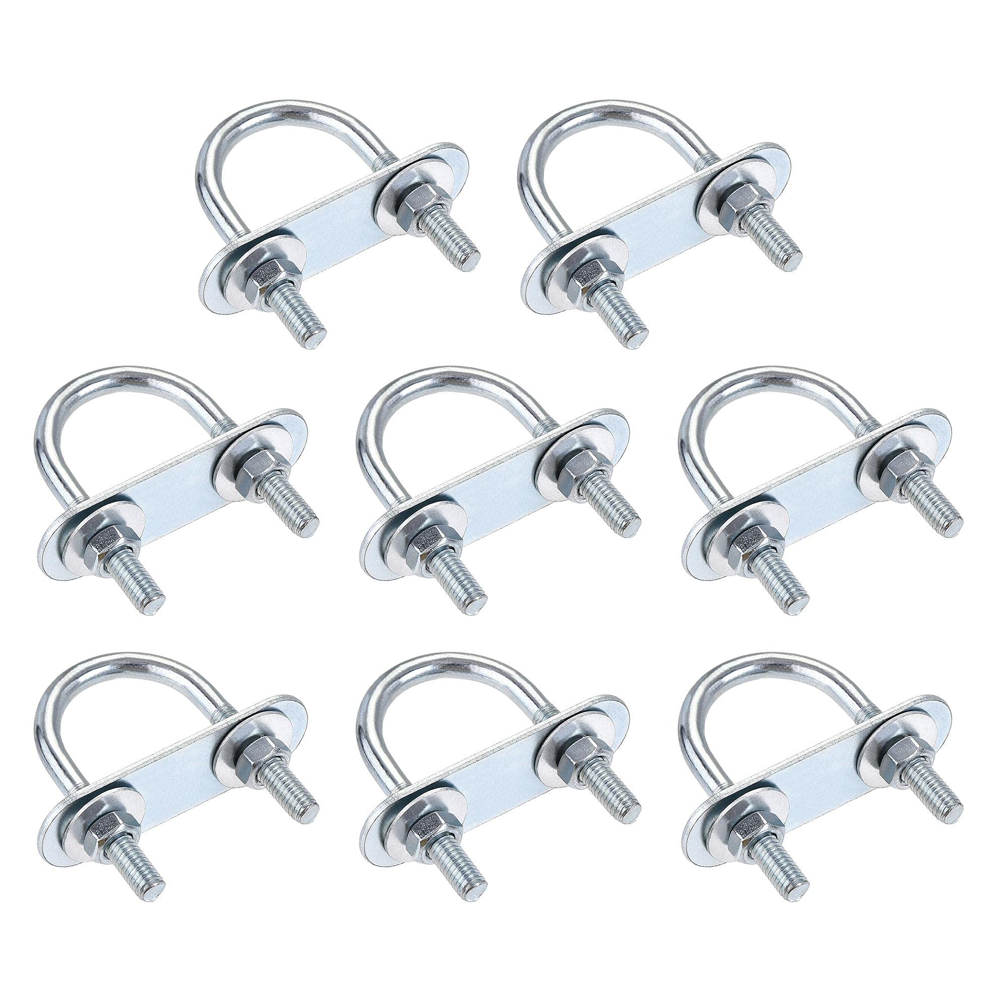 uxcell Round U-Bolts 8 Sets 1.06