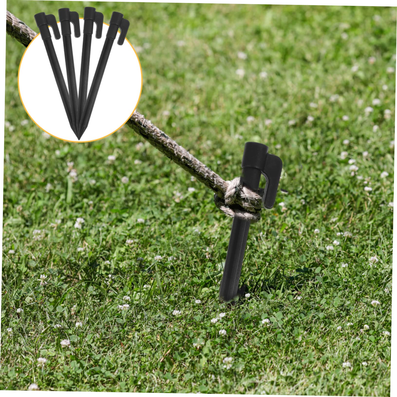 KESYOO 30Pcs Outdoor Tent Stakes Durable Pegs for Camping Windproof Ground Anchors for Tents Awnings and for Lawn Decorations and Inflatable