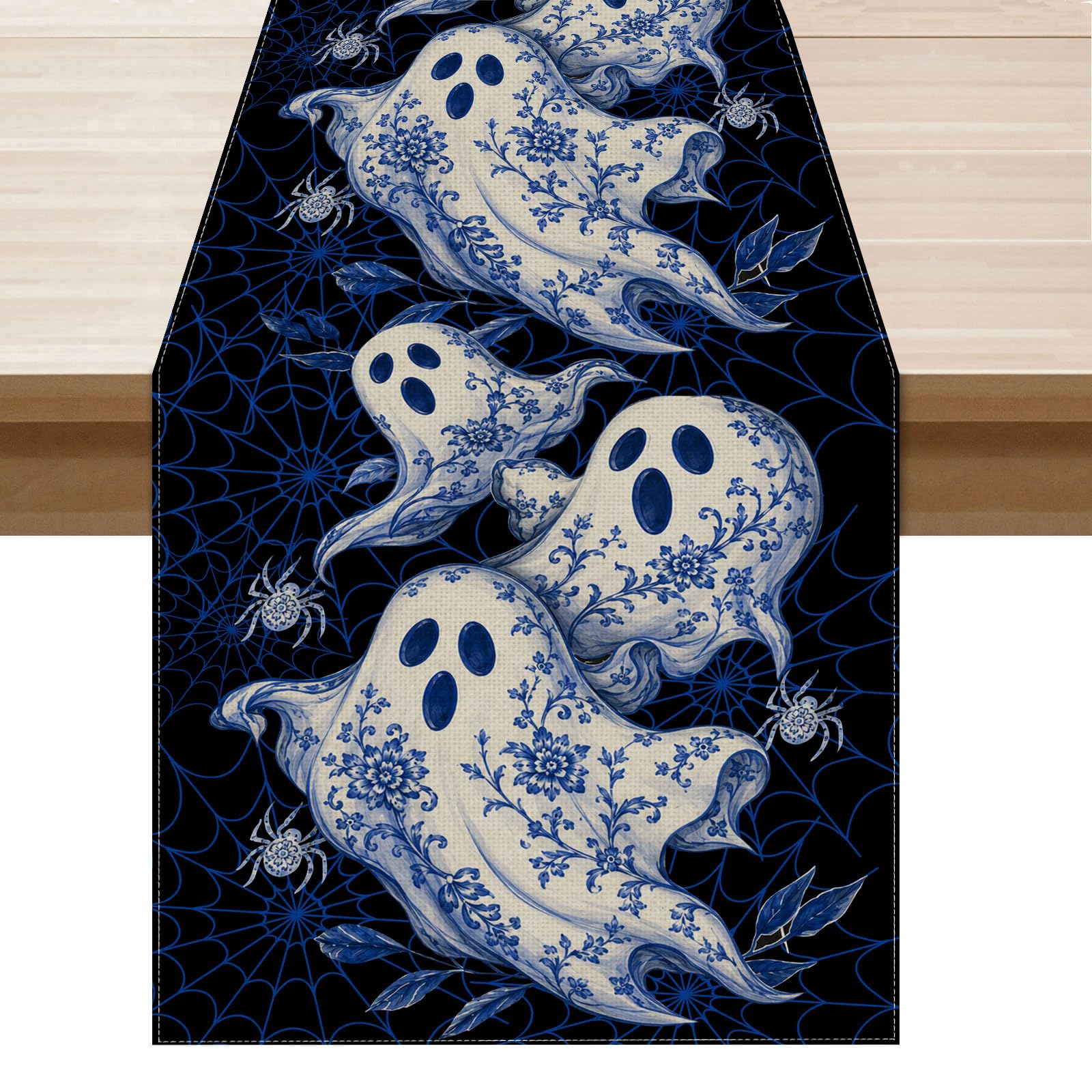 XCHI Halloween Ghost Table Runner for Table Decoration 13x72 Inch