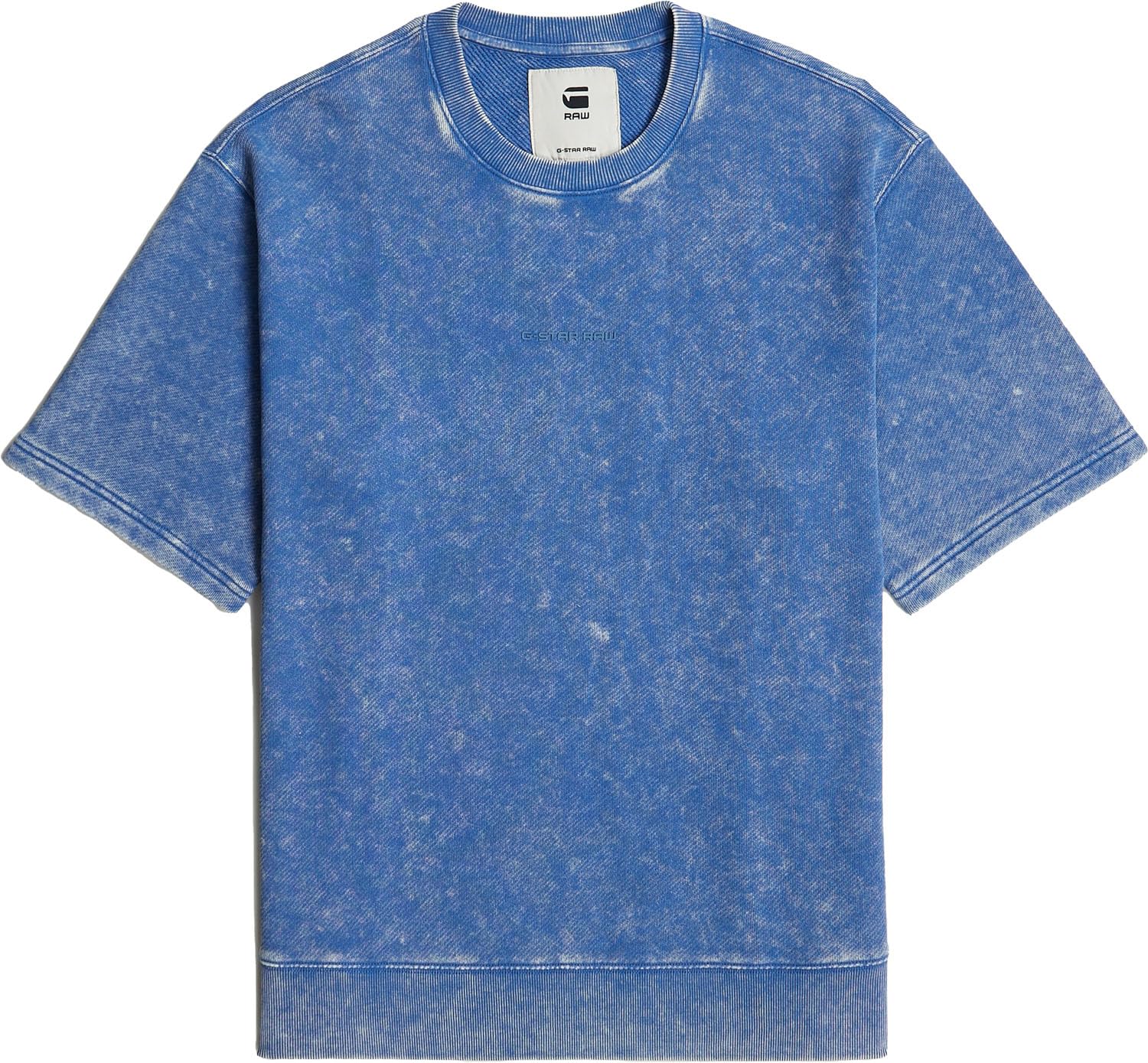 G-STAR Męska bluza Acid Wash Loose Sw SS, Niebieski (Acid Dutch Blue D26285-d575-h225), S