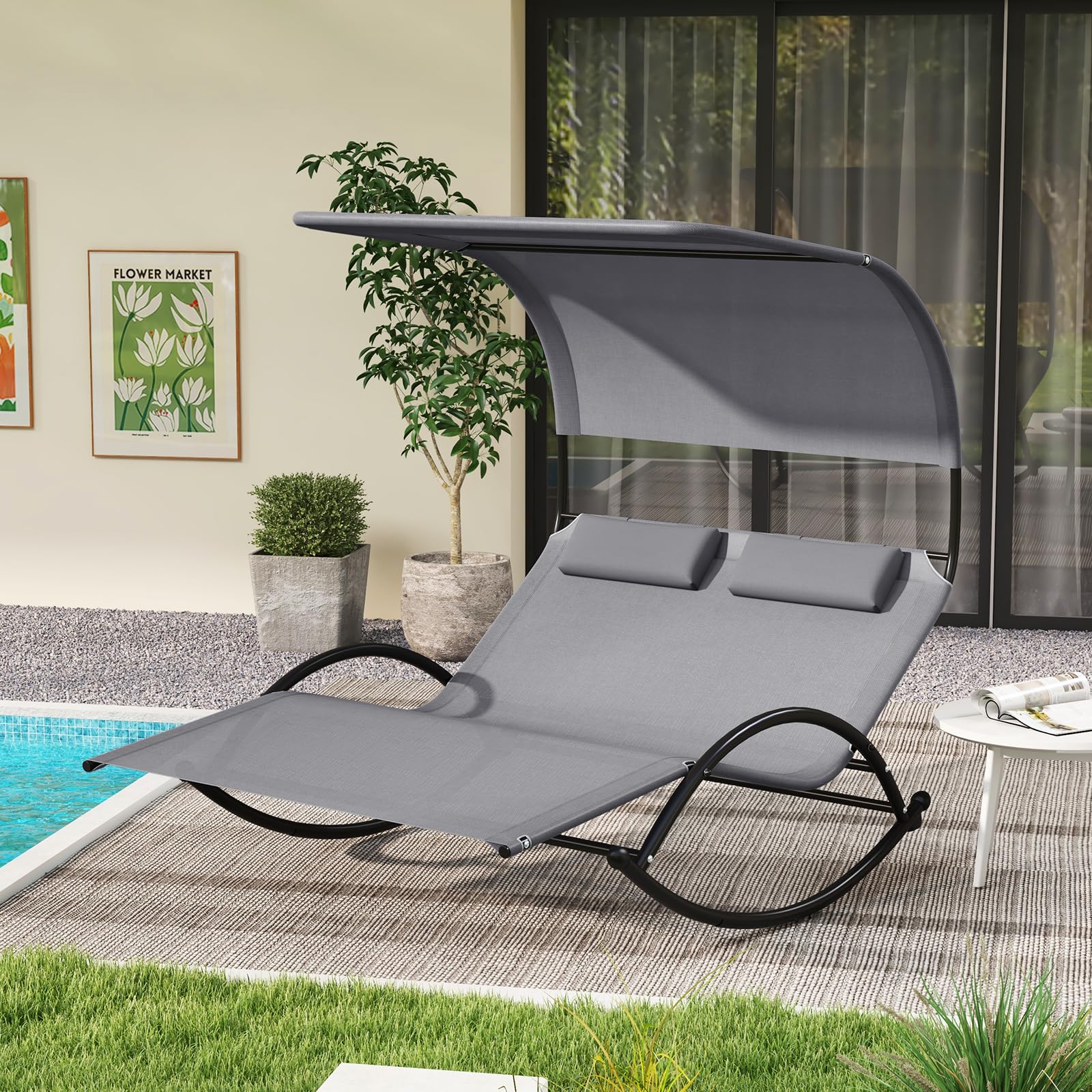 Double Chaise Cabana Chaise Lounge Cabana Bed Sunnyglade
