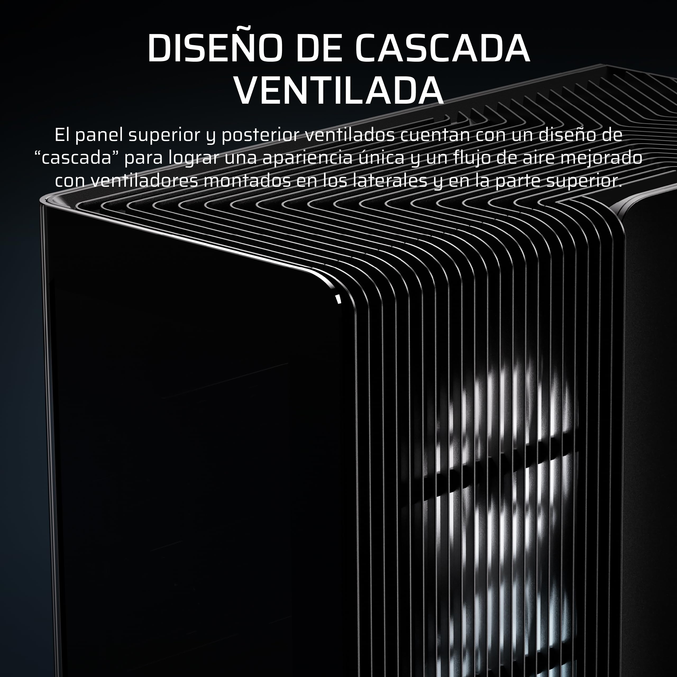 CORSAIR Frame 4500X LX-R RGB Link Caja de PC Semitorre con Cristal Panorámico – Sistema de Montaje de InfiniRail, Capacidad para Dos radiadores de 360 mm, Incluye 3 Ventiladores LX120R – Negro