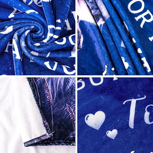 Miniatura 6 de Manta de regalo para mi hija de papá como regalo de cumpleaños, manta de león a mi hija, manta de franela ultra suave, manta de cama ligera de 80 x