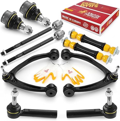 Fabricado en Europa, Metrix Premium 10 piezas Kit de suspensión delantera compatible con Cadillac Escalade, Escalade ESVEXT, Chevrolet Silverado