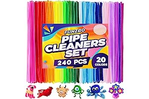 FUNZBO Pipe Cleaners for Kids - 240pcs 20 Colors