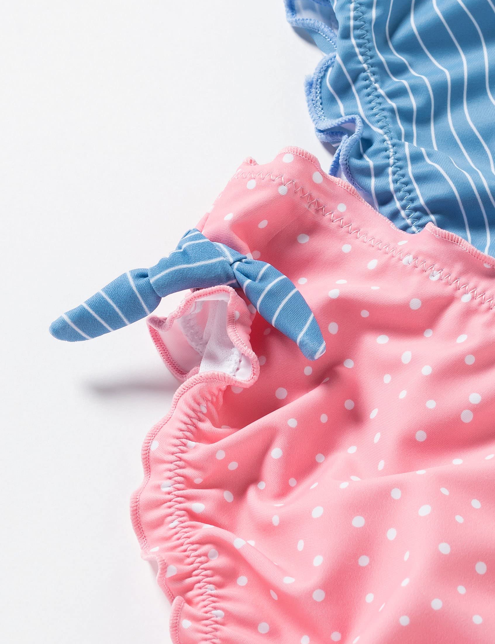 Playshoes Dziewczęcy kostium kąpielowy z ochroną przed promieniowaniem UV, rak, 122-128