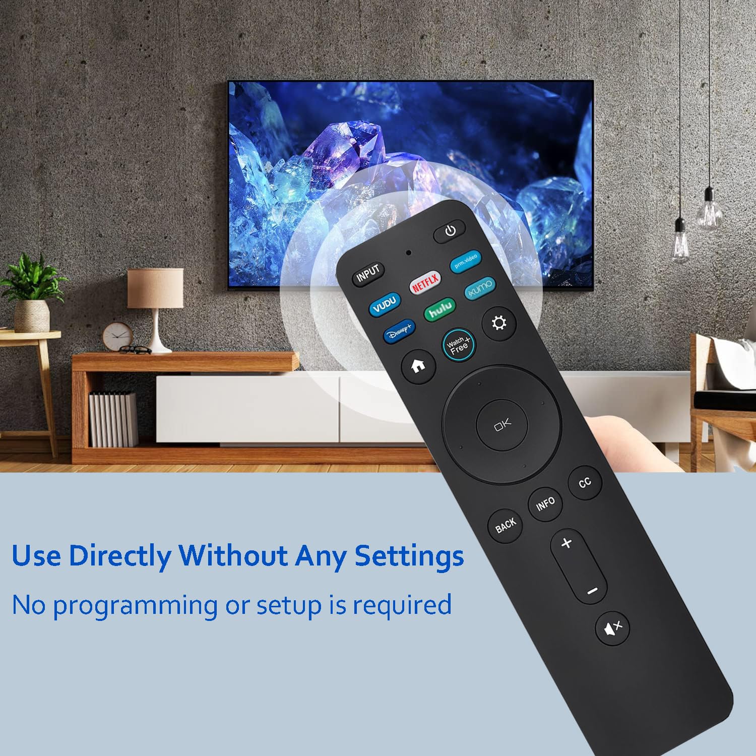 Telecomando universale di ricambio per tutte le Smart TV Vizio Smartcast 4K P-Series V-Series D-Series M-Series E-Series F-Series, per XRT140 XRT136 XRT260, ecc., senza funzione vocale
