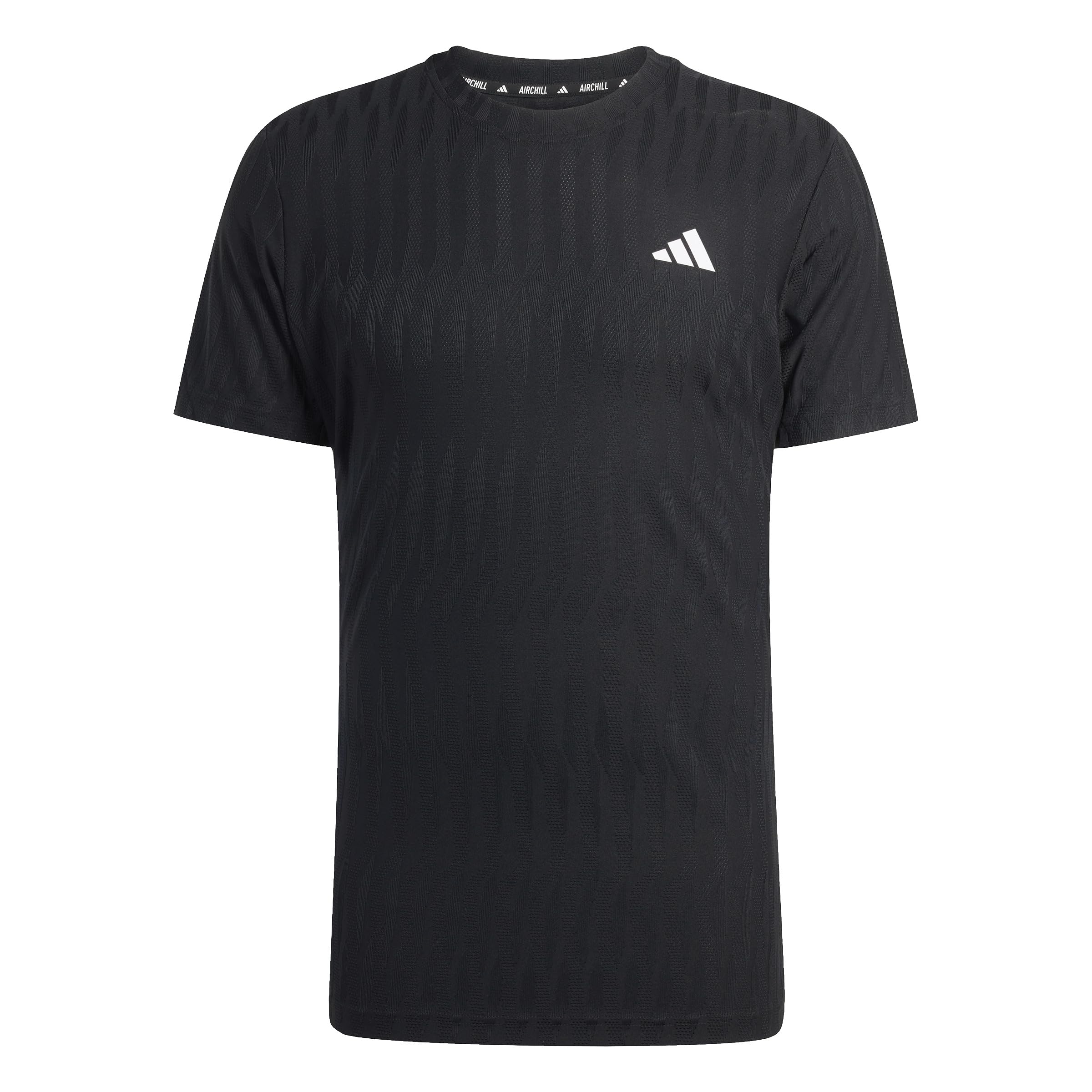 adidas Men's Tennis Climacool+ AIRCHILL FREELIFT T-Shirt, Black, S