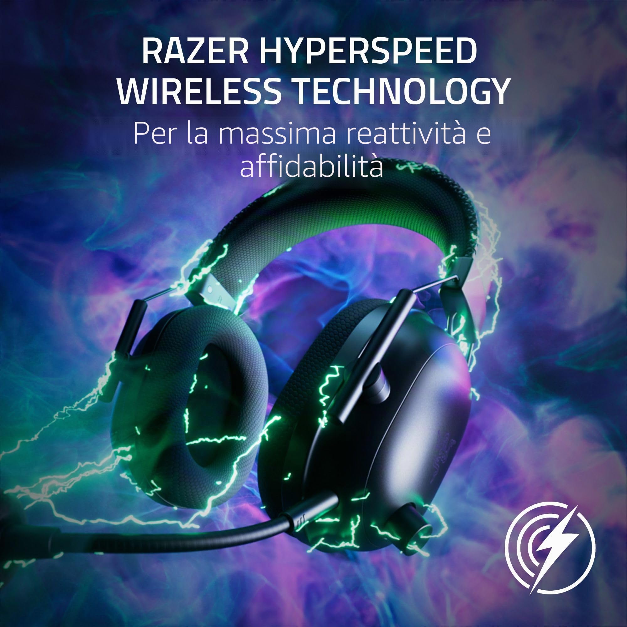 Razer Blackshark V2 Pro (Xbox) - Cuffie E-Sports senza fili per Xbox S|X & One (Membrane Triforce da 50 mm, HyperSpeed Wireless 2,4 GHz, Microfono HyperClear rimovibile) Bianco (Refurbished)