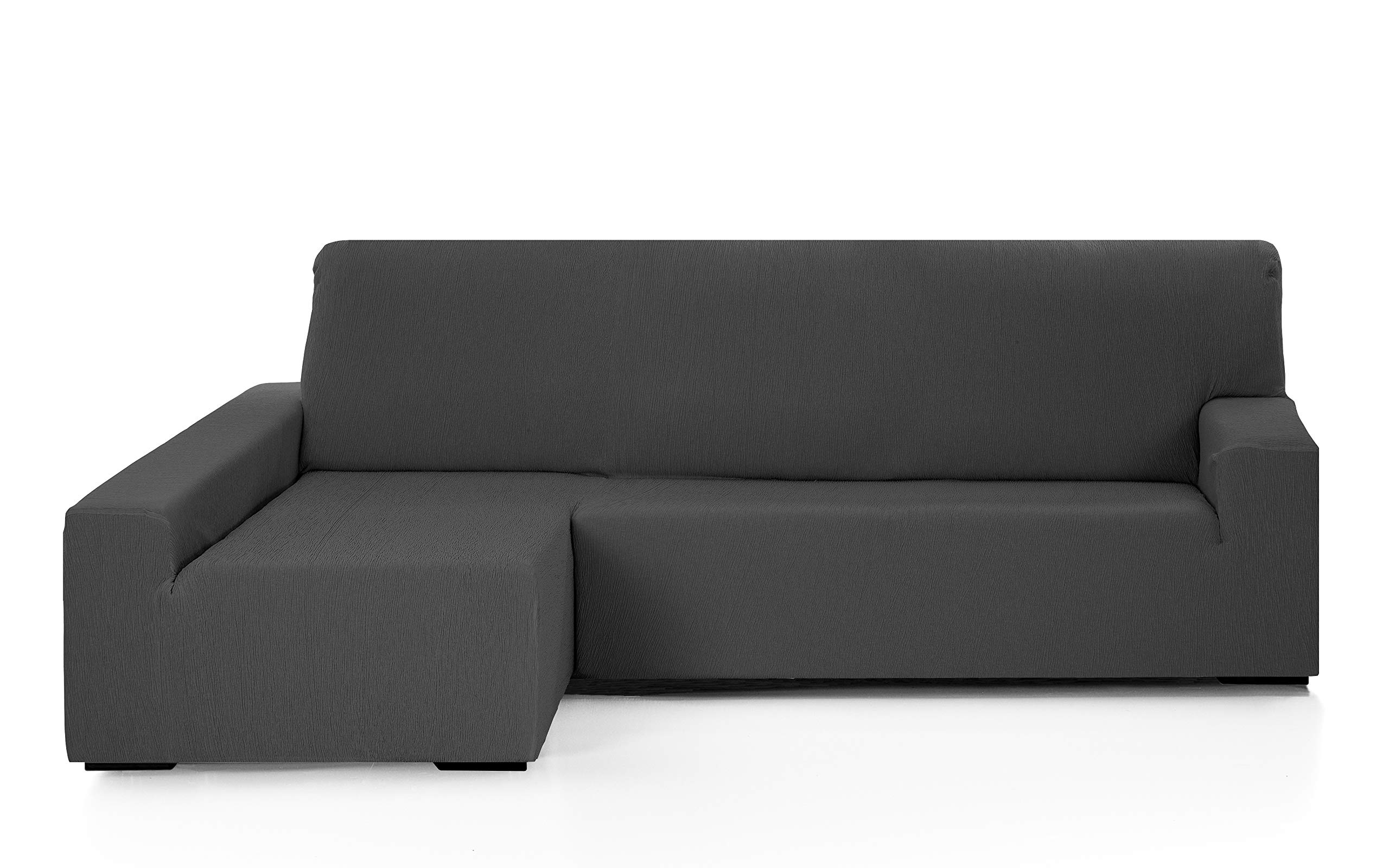 Martina Home Funda Chaise Longue Elástica Emilia Brazo Izquierdo Largo Antracita OEKO-TEX STANDARD 100