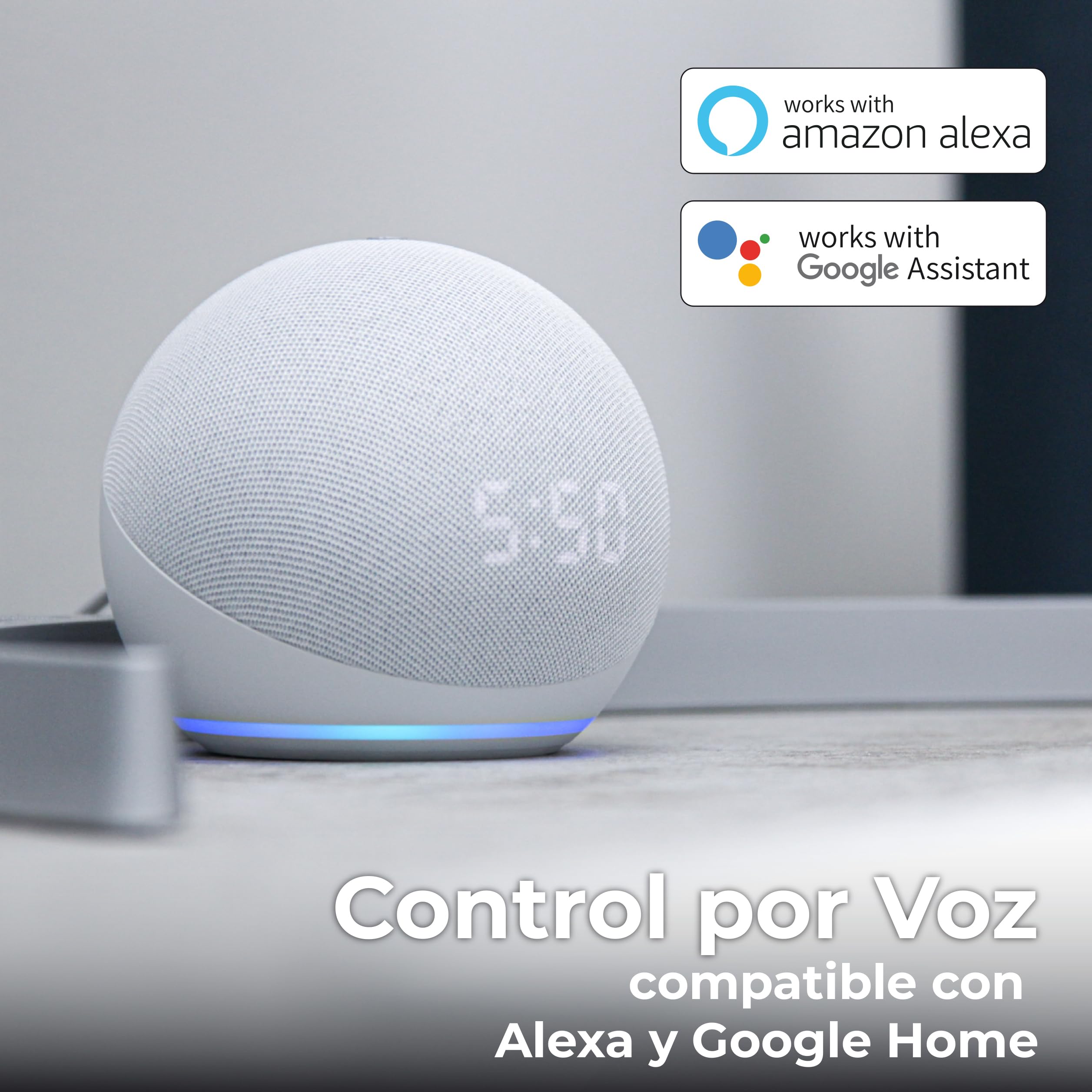 LED ATOMANT ZigBee 3.0 Gateway Hub inalambrico, Puerta de Enlace ZigBee y Bluetooth, App Smart Life y Tuya, Control por Voz con Alexa y Google Assistant, Automatizacion del hogar