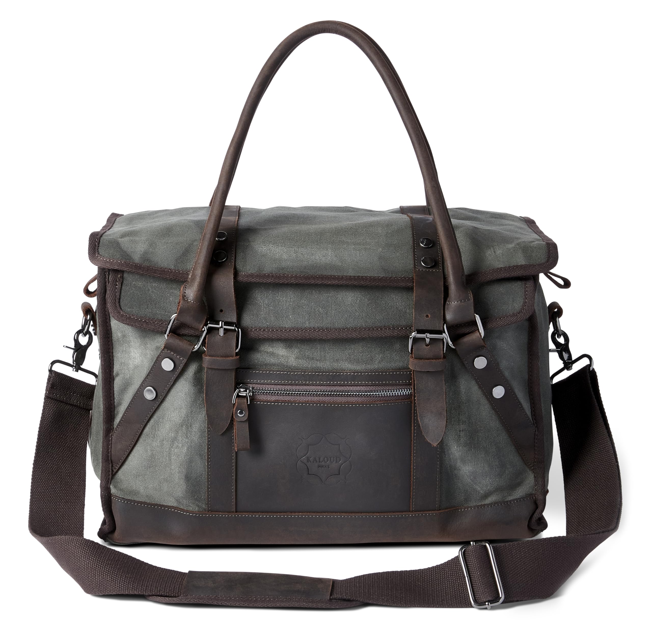 Kaloud Multi-Adventure Weekender Bag Wooden Travel Duffel and Picnic Cooler, Weekender Bag for Travel, Picnic, Trips