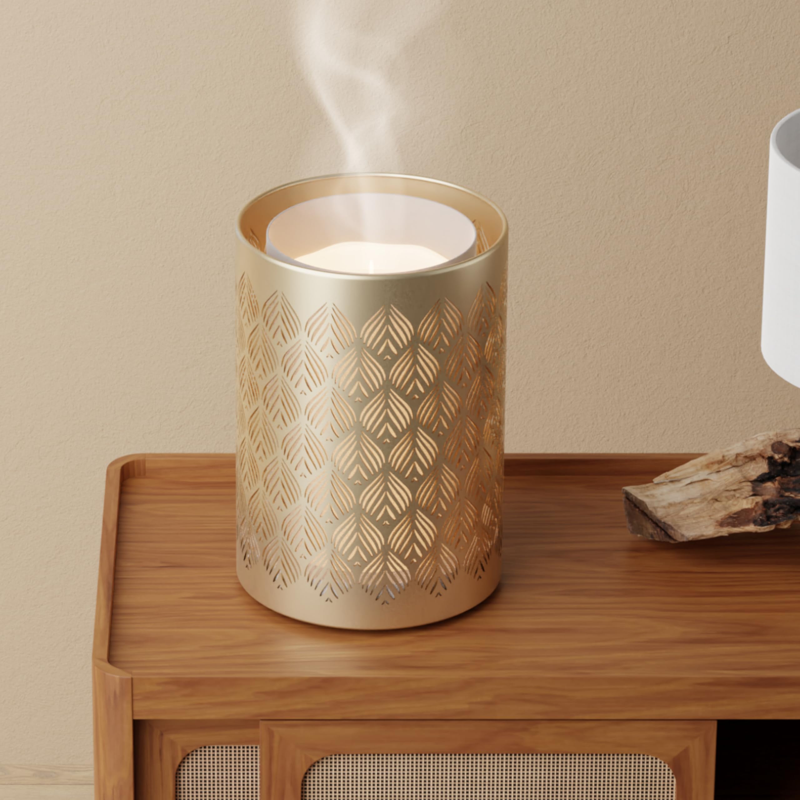 Zen’Arôme Diffuseur Huile Essentielle Vienne – Diffusion Ultrasonique Multifonction Aromathérapie à Froid – Parfum Maison - Télécommande et Éclairage LED Coloré – Métal et Verre