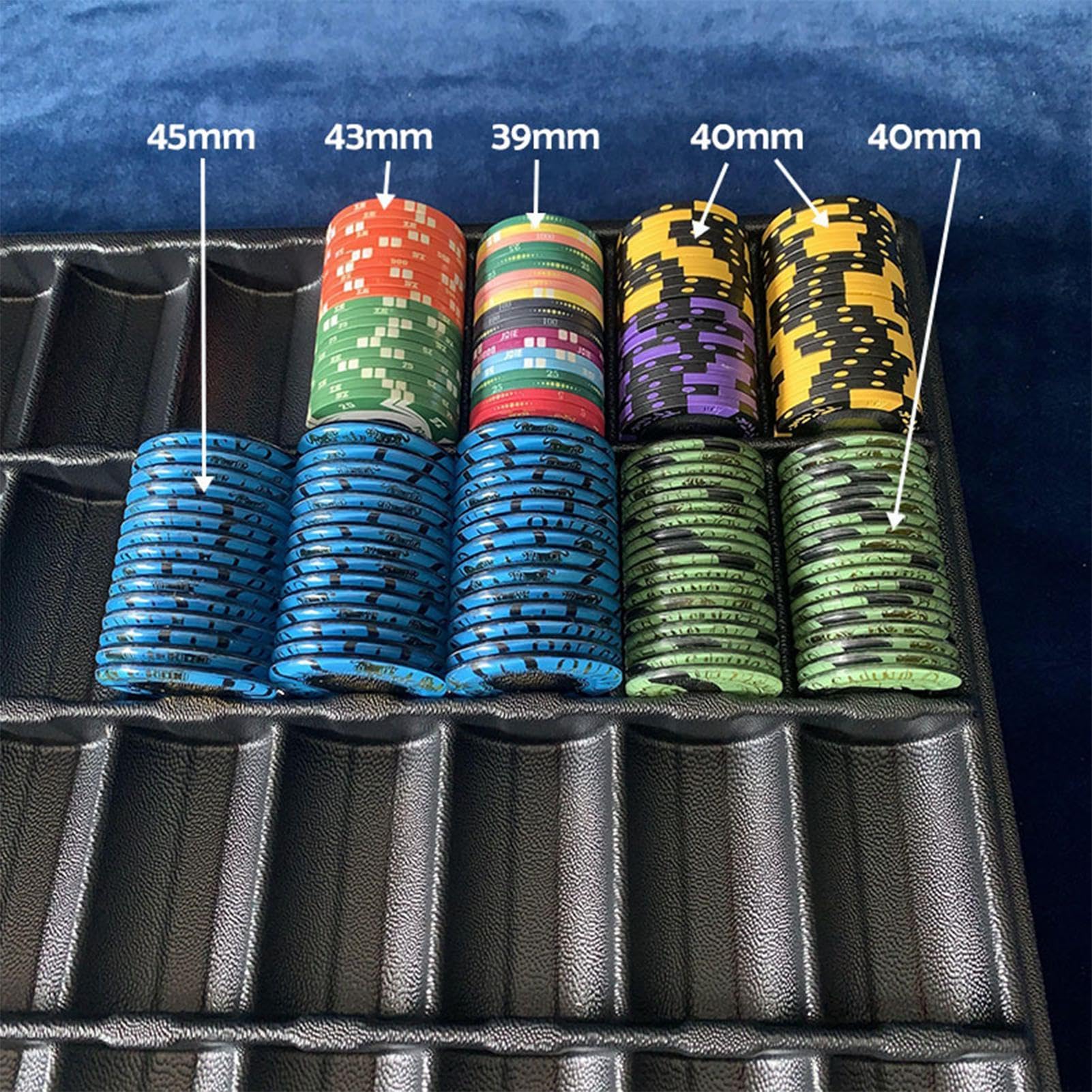 Pokerchiphalter, Chipablage, Pokertisch-Chiphalter, Pokerhändler, Pokerchip-Halter, Pokerchip-Organizer, Pokerchip-Tablett für Tisch, Stil Poker Chi
