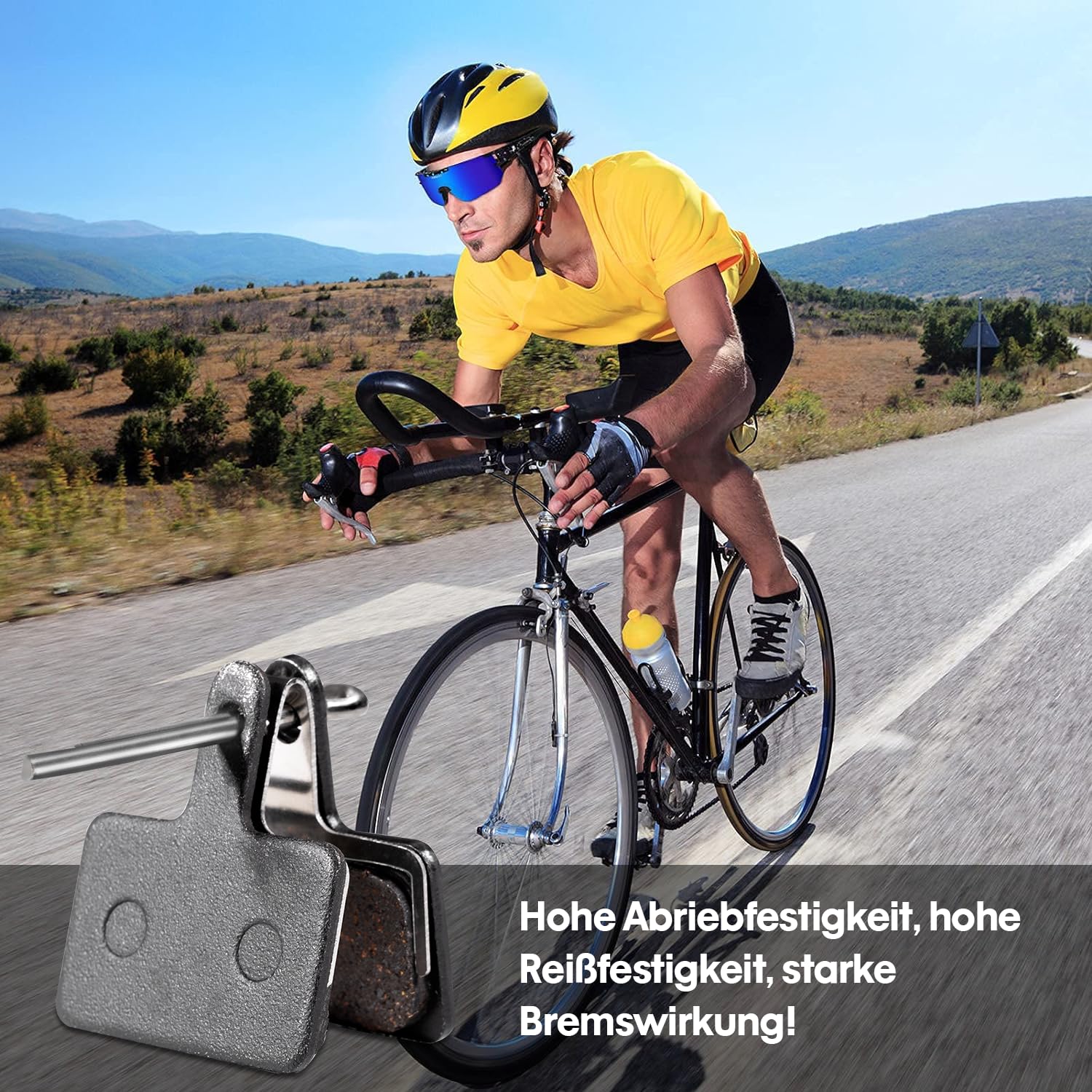 Carehabi 2 pary okładzin hamulcowych do rowerów górskich, kompatybilne z Tektro TRP Shimano Deore Br-B01S B05S MT400 M575 M495 M395 M4050 2