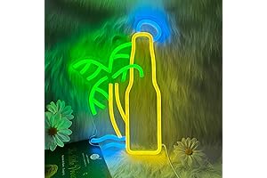 Neon Wall Decor with Beer Features for Bars and Man Caves