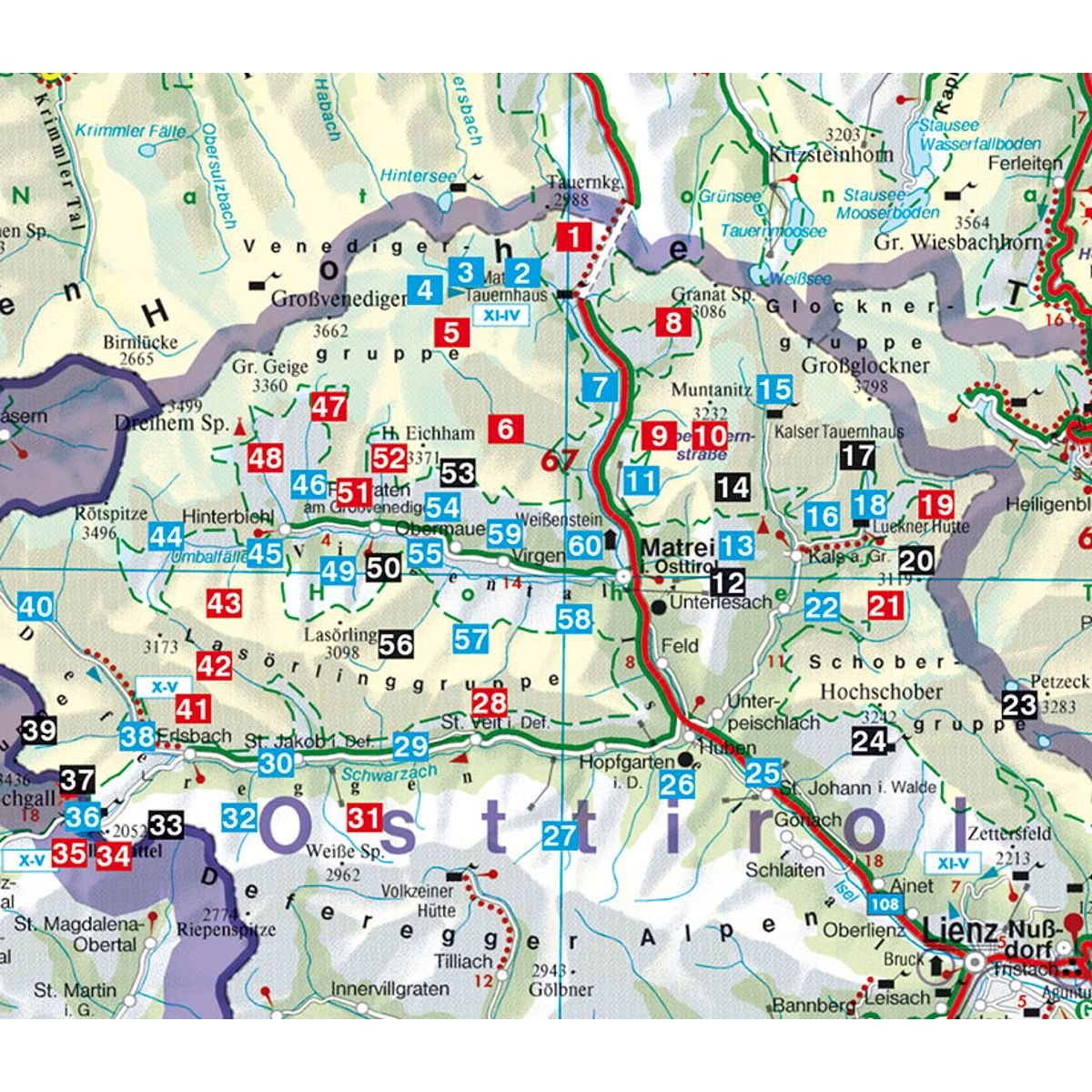 **osttirol nord*matrei kals virgen defereggen: Matrei - Innergschlöß - Kals - Virgen - Defereggen. 60 Touren. Mit GPS-Tracks