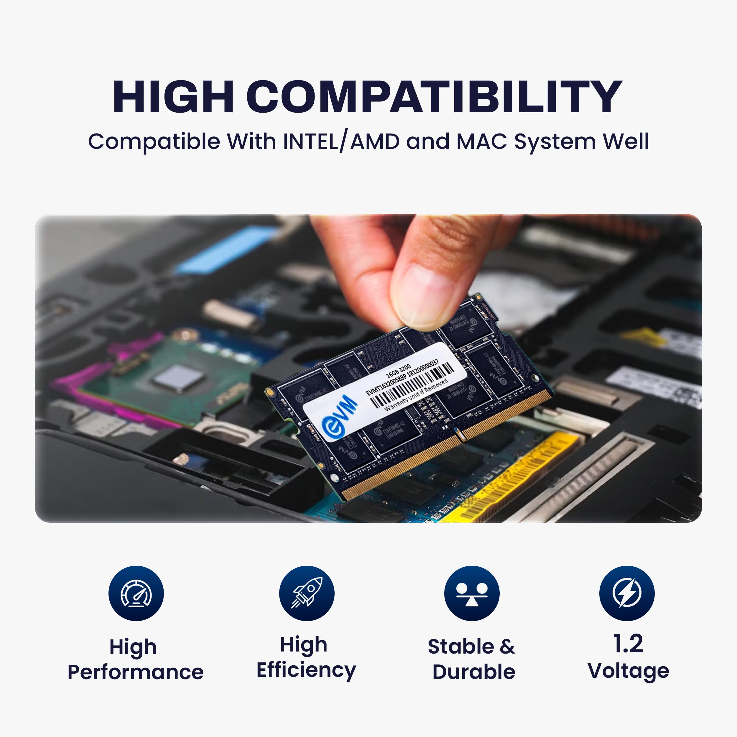 EVM 16GB DDR4 Laptop RAM 3200MHz