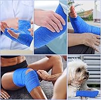 Vista 71 de Treela Paquete de 48 vendajes autoadhesivos a granel, 2 pulgadas x 5 yardas, vendaje cohesivo autoadherente, cinta elástica atlética, cinta