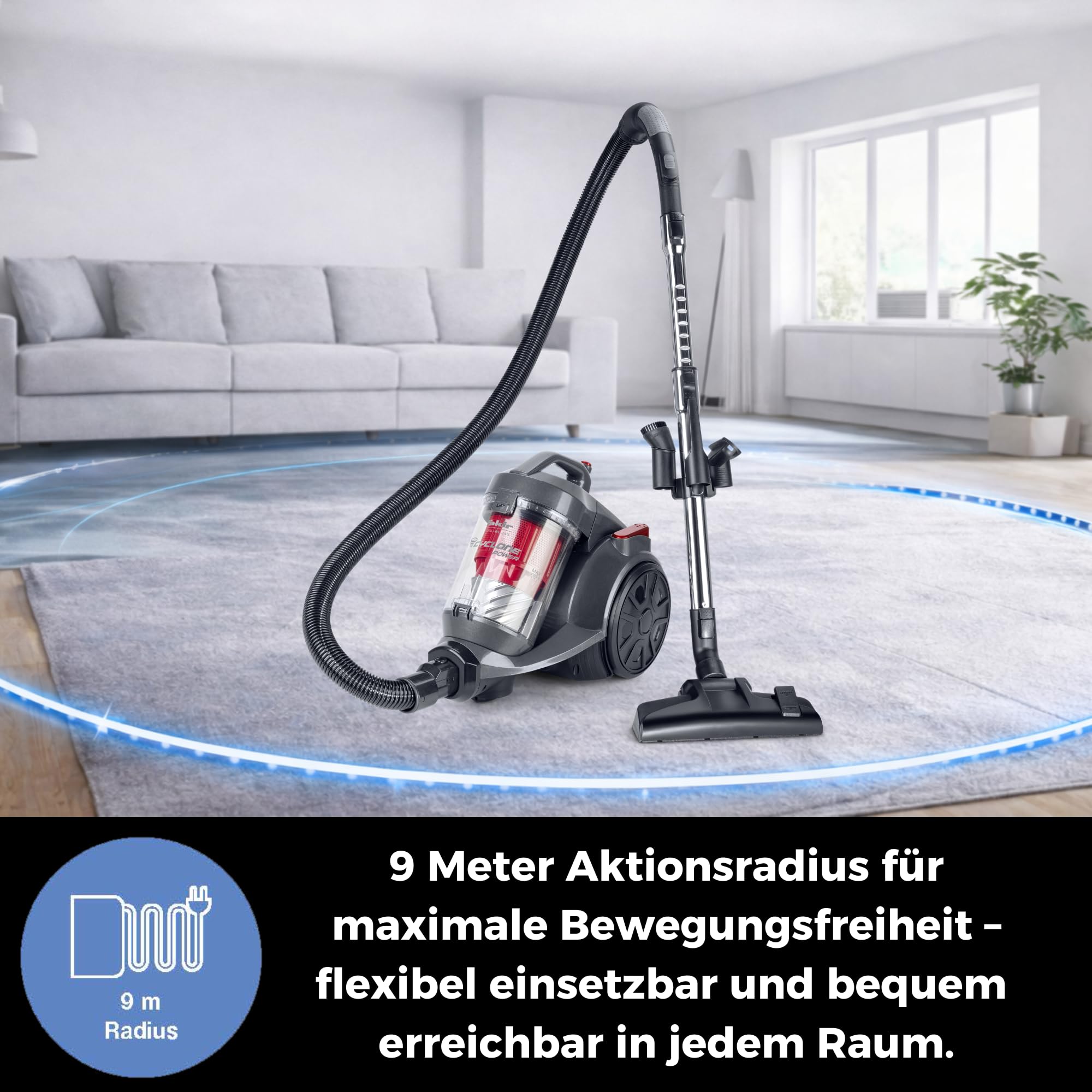 Fakir 3693003 Staubsauger BL240 beutellos