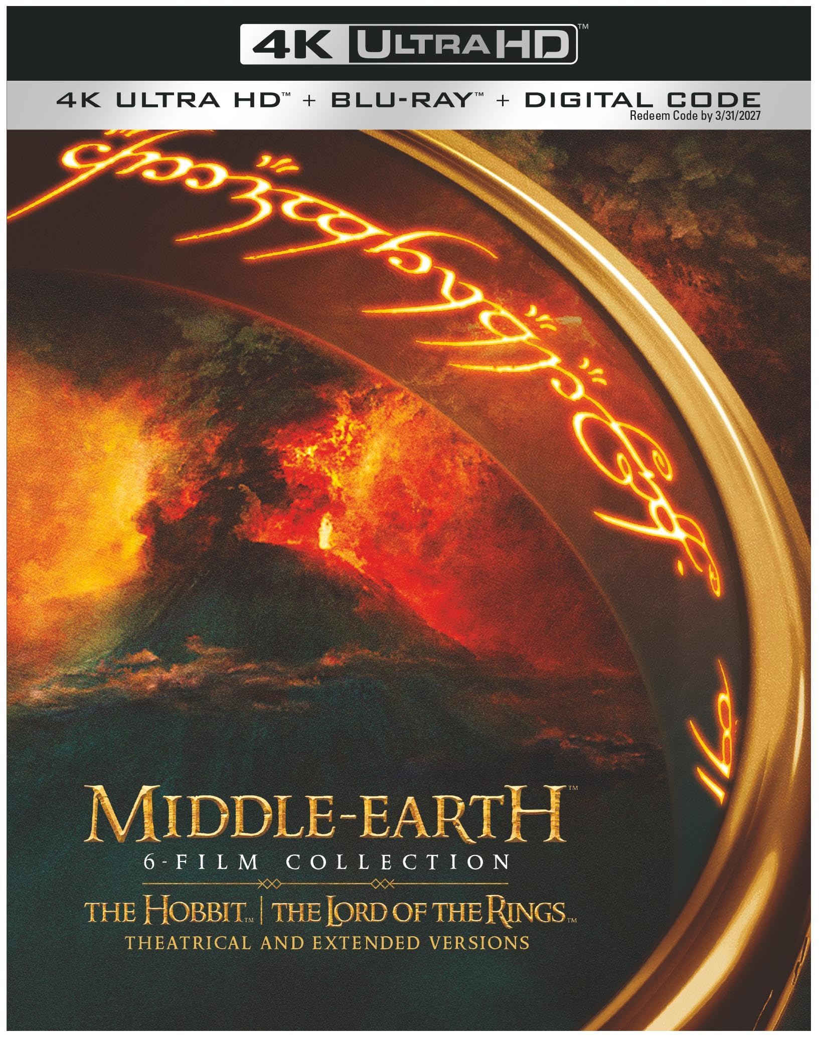 Middle Earth Film Collection Extended And Theatrical 4k Ultra