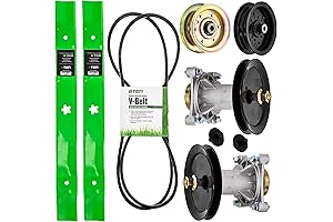 8TEN Deck Rebuild Kit Blade Spindle Belt Idler for Husqvarna YTH22V46 YTH21K46...