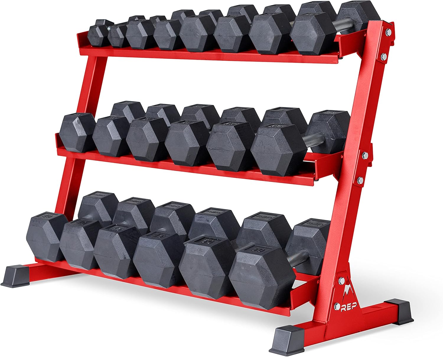 5-50 lb set Red rack 5-50 lb set Red rack