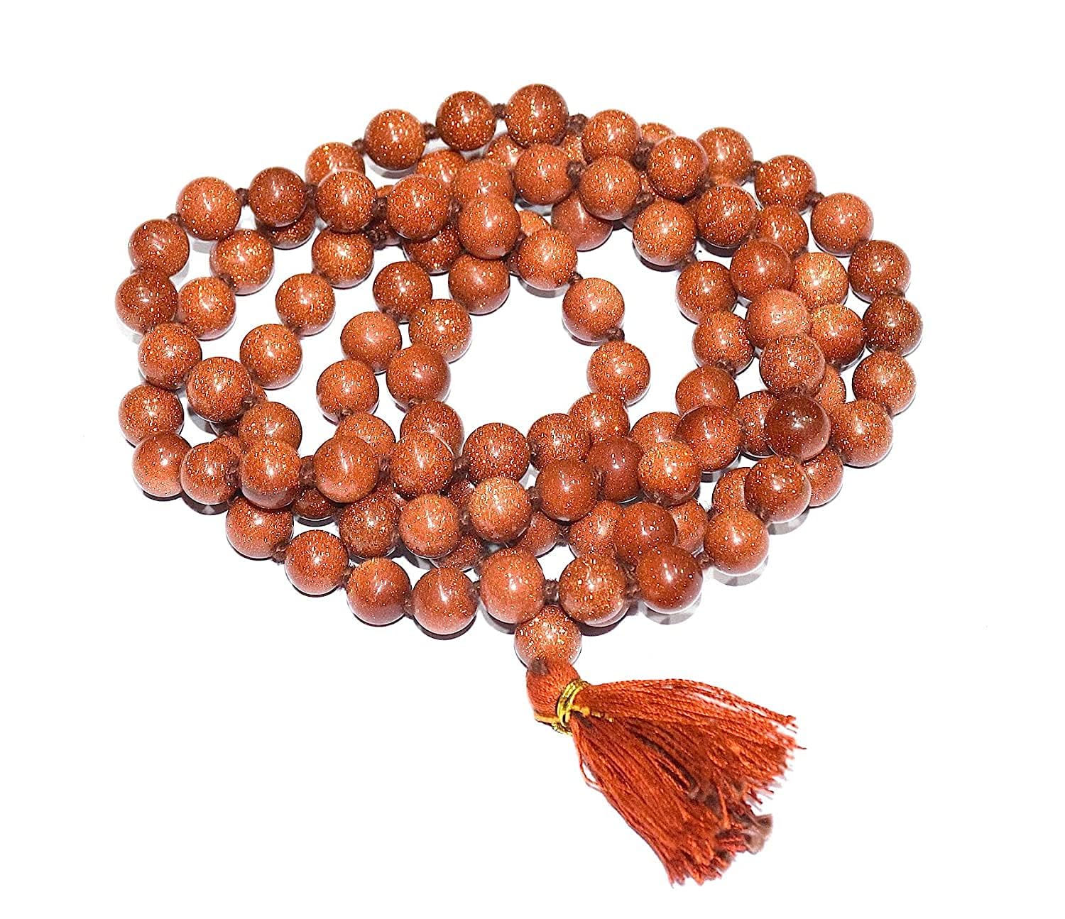 ishaSpirituals Natural Sunstone Mala 108+1 (7 mm) Beads Knotted Mala Lab Certified, Sun Sitara Stone Rosery Necklace For Men (B0CRBBP8S8) Amazon Price History, Amazon Price Tracker