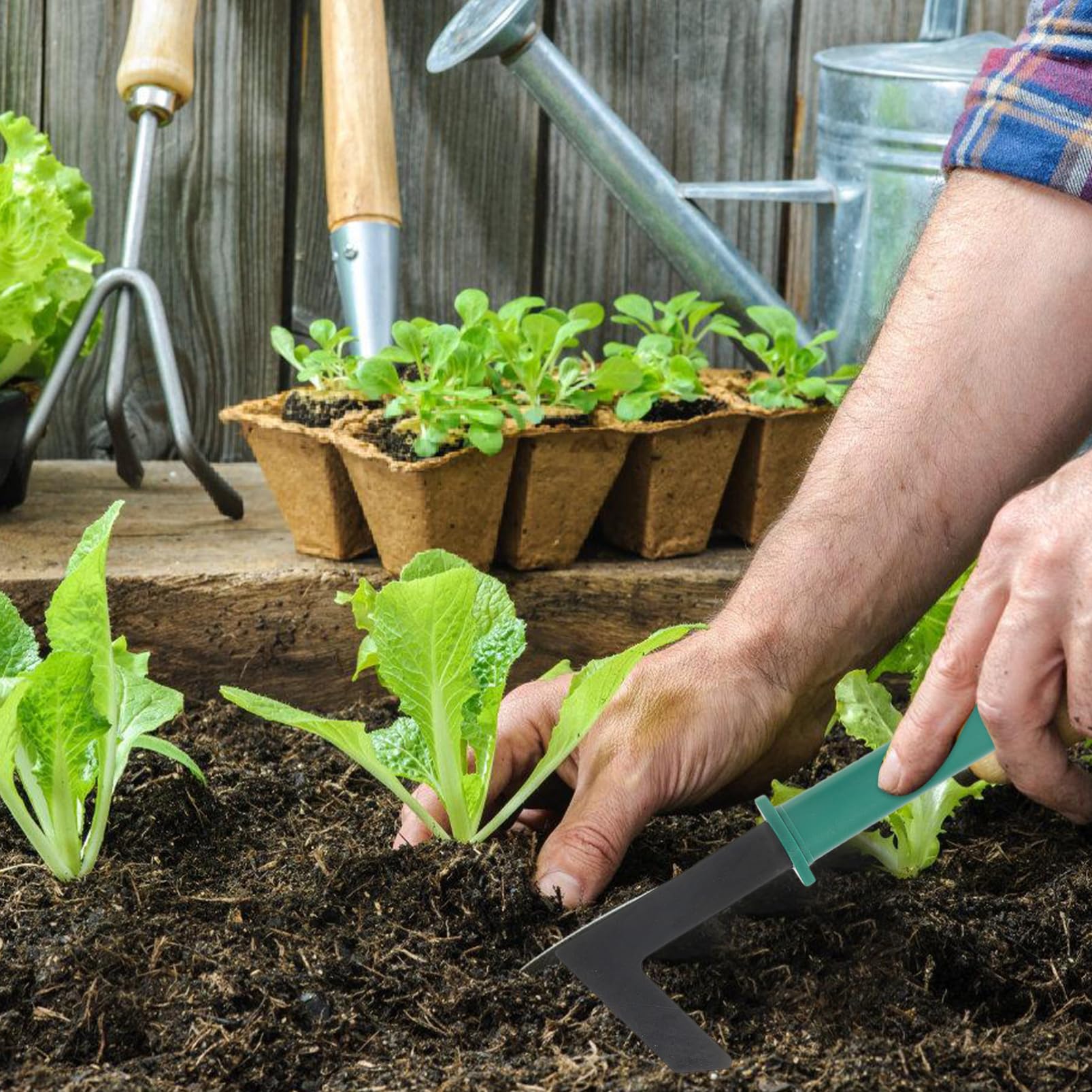 Toddmomy 1satz Gartenwerkzeugset Teilig Mit Aufbewahrungskoffer Ergonomische Schaufel Rechen Und Schaufel Für Effektives Jäten Und Pflanzenpflege Langlebige Materialien Für