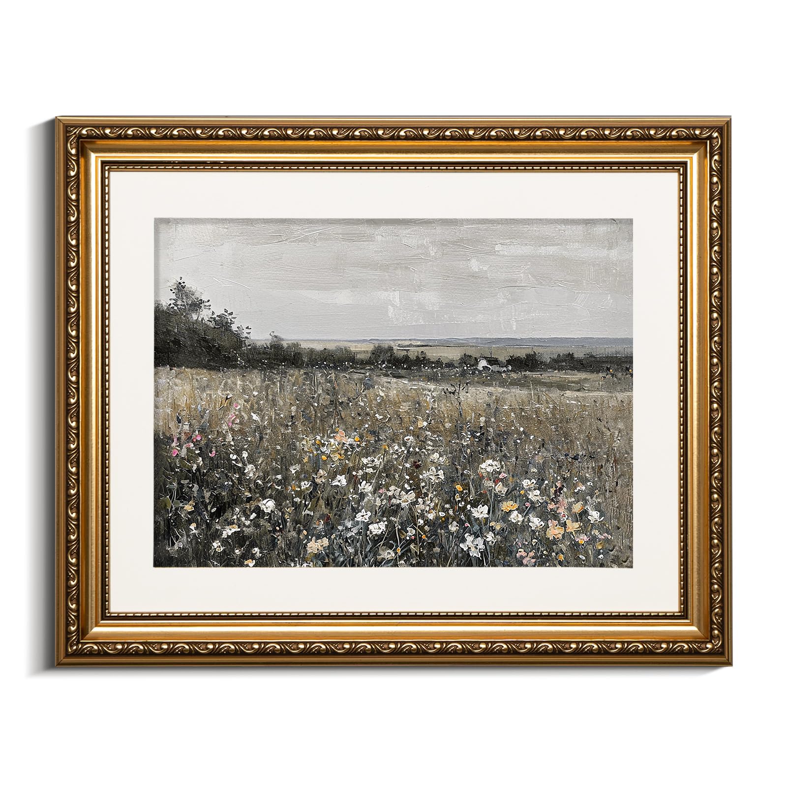 VIYYIEA Gold Framed Wall Art Canvas Print Home Decor Vintage Swan Decoration Grace Swan Art Painting Pictures Rustic Bathroom Wall Decor Animal Farmhouse Artwork for Living Room Bedroom Office 11x14in — view 81