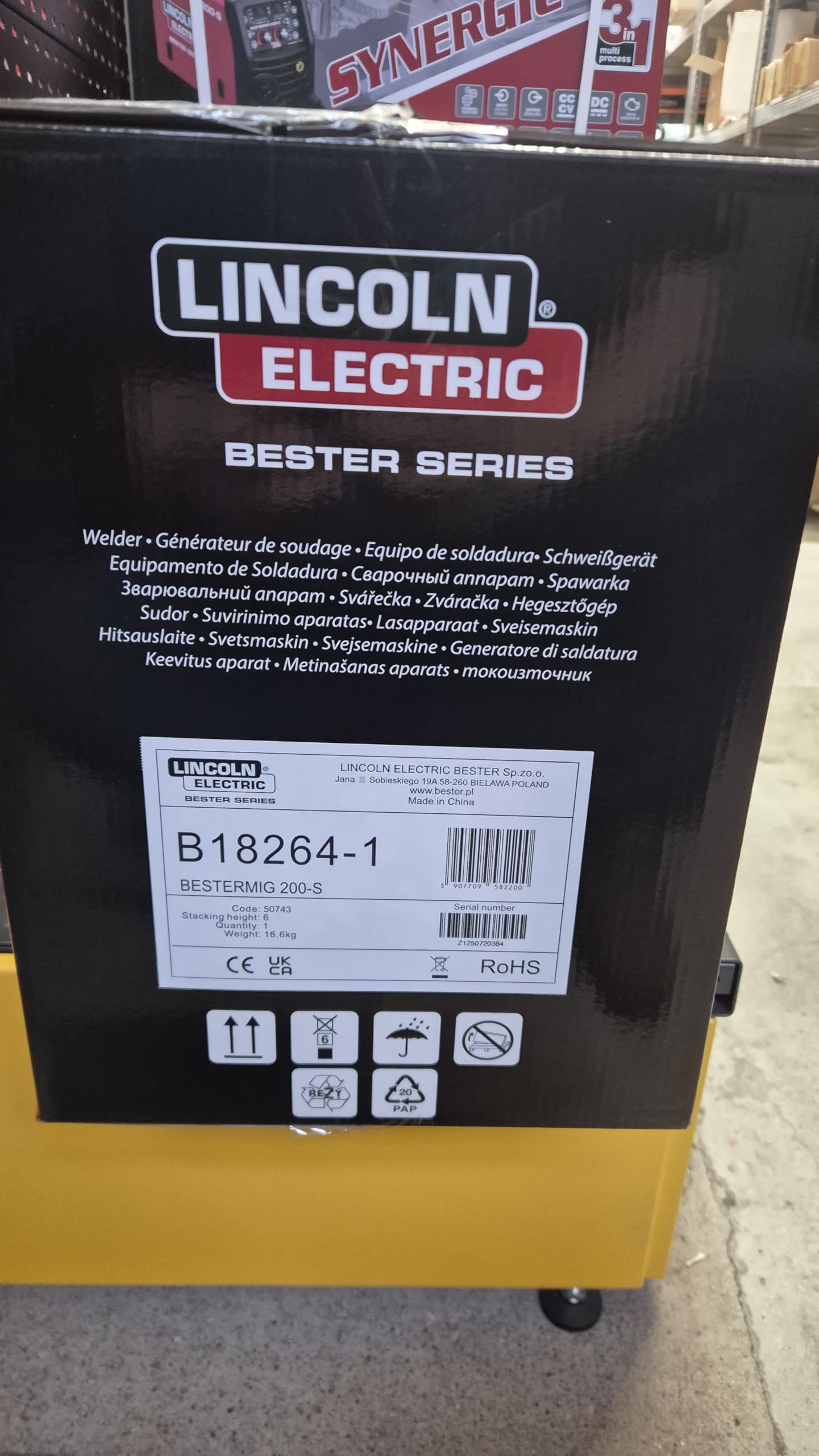 Soldador Multifuncional Inverter Bester MIG 200-S con Synergia y MMA/TIG Lift