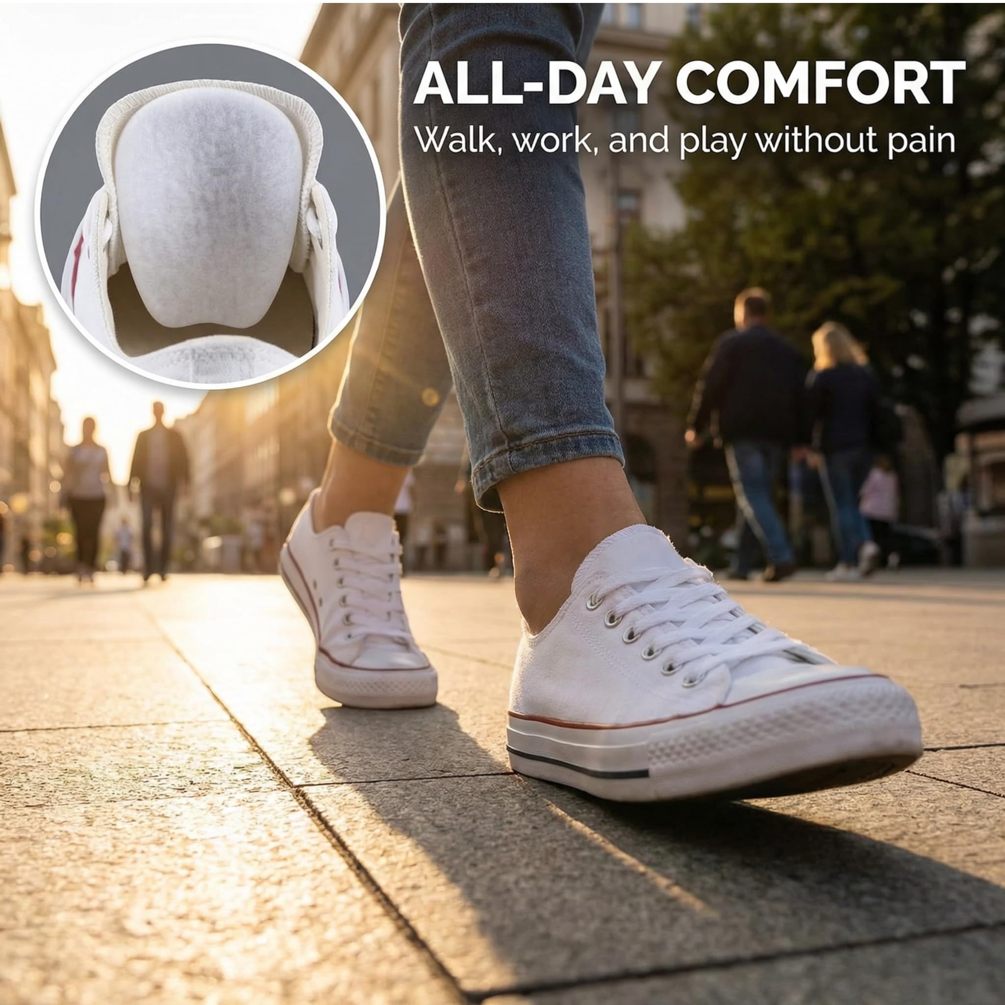 7 pares de almohadillas de fieltro para lengua para zapatos, tamaño extra grande