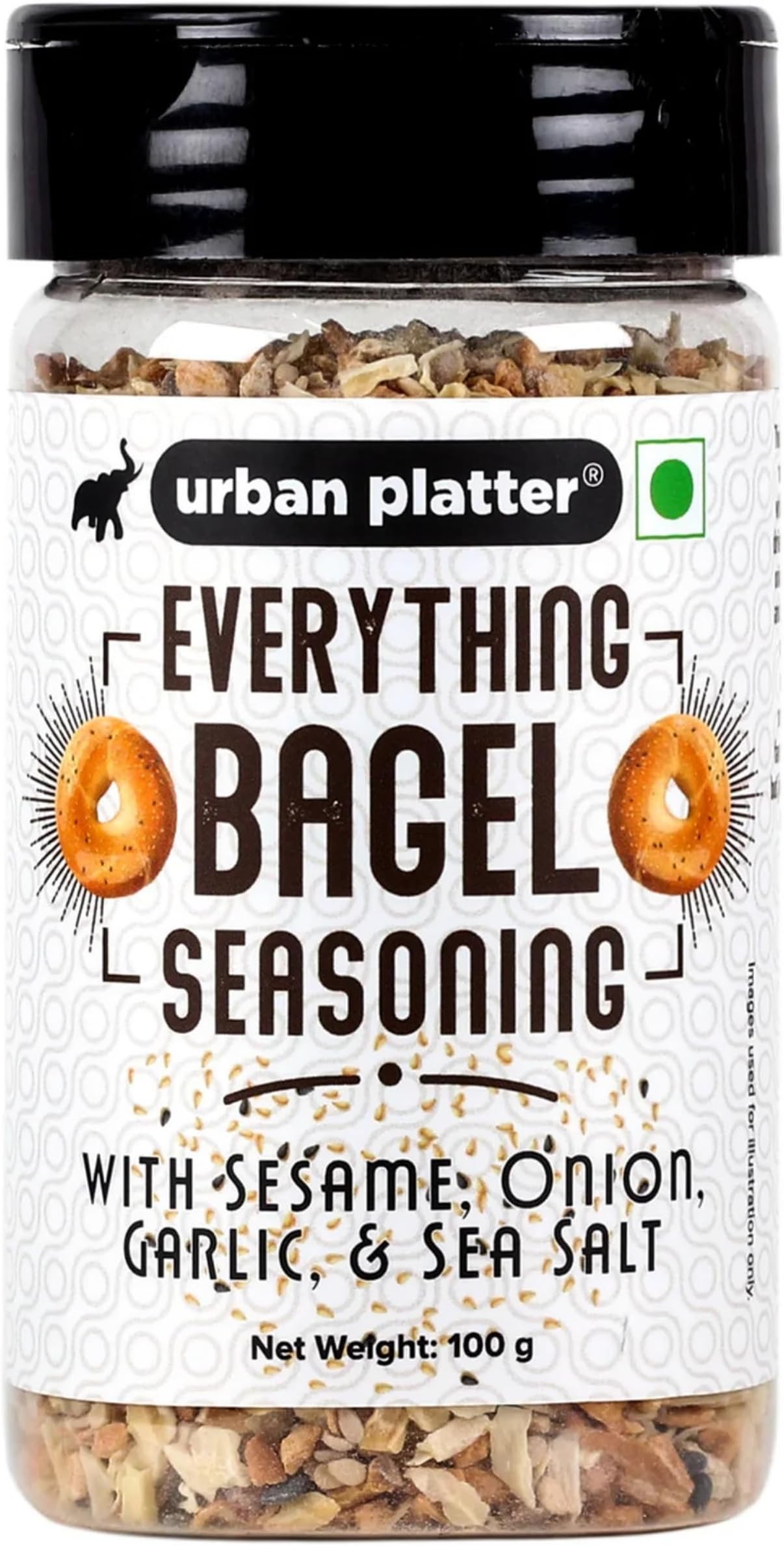 Everything Bagel Seasoning, 100g (Classic American Seasoning Blend with Onion Flakes, Garlic, Sesame Seeds and Sea Salt | Season toasts, breads and Salads)