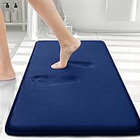 Vista 124 de Smiry Alfombra de Baño de Espuma Viscoelástica 47x24, Alfombras de Baño Extra Suaves y Absorbentes, Alfombra Antideslizante Lavable para Suelo, Gris