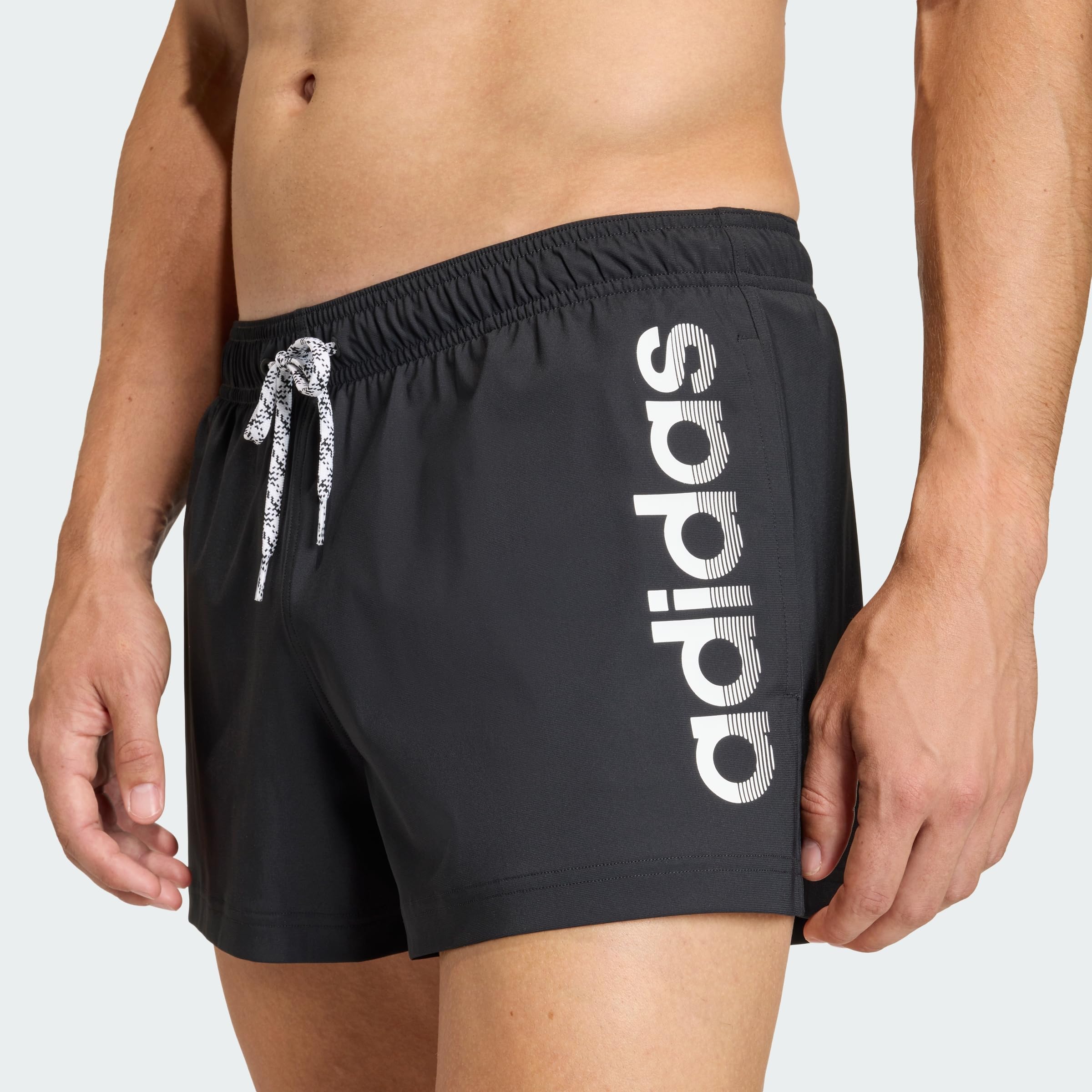 adidas Men's Logo ELASTISCHE Strick-Badehose 7,6 cm