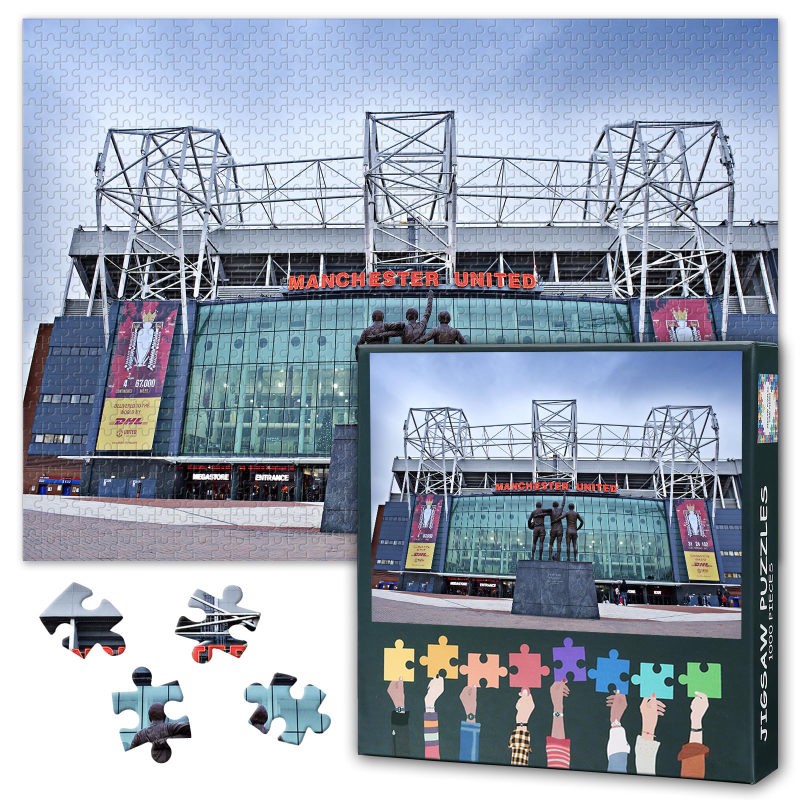 Old Trafford Stretford End Stadium 1000 Piece Puzzle