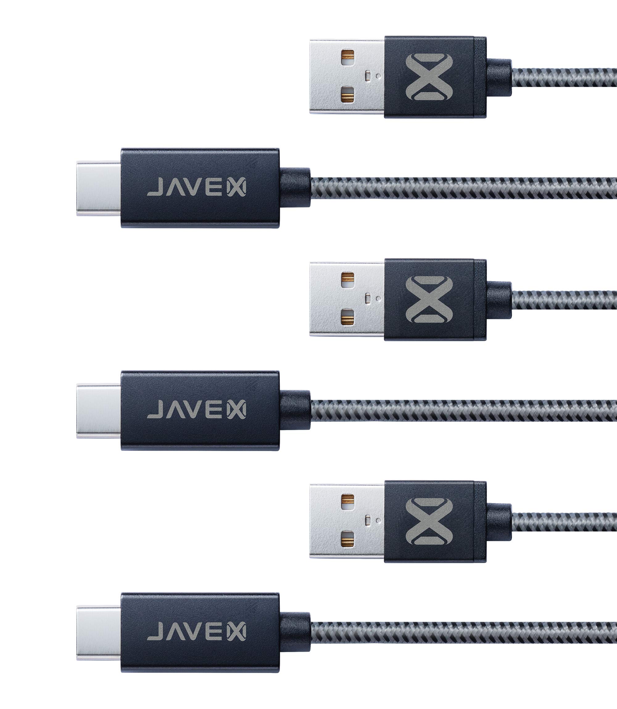 Buy JAVEX USB TypeC to A Cable, Reinforced Wire Structure, 10FT, Black