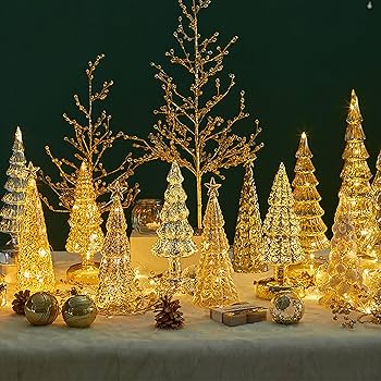 Amazon.co.jp: クリスマスツリーランプ クリスタルツリー ライト付き