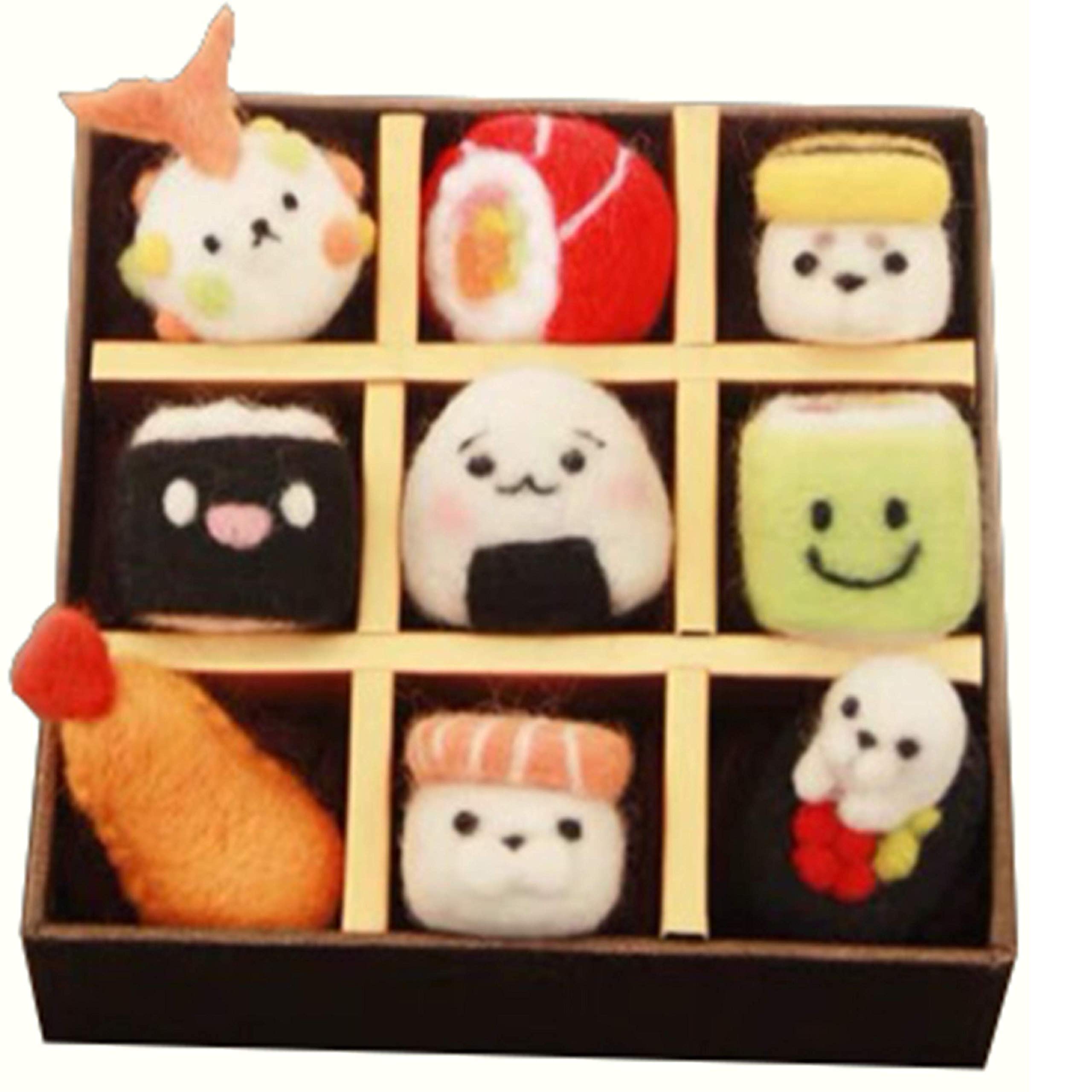 Cool Beans Boutique Needle Felting DIY Kit – Sushi Bento and Tools (with English Instructions)