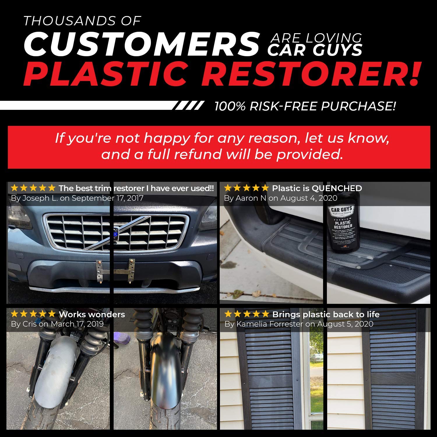 CAR GUYS Plastic Restorer The Ultimate Solution for Bringing Rubber