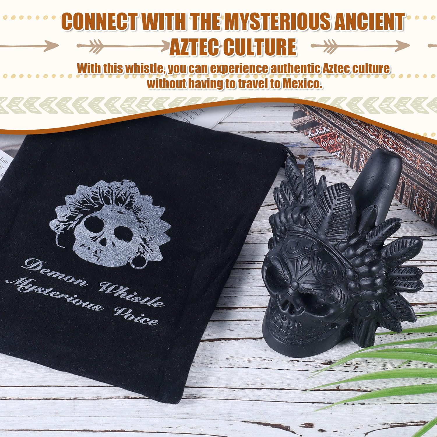 V2croft Sifflet Aztèque De La Mort - Sifflet Aztèque De La Mort - Libérez Des Cris Humains