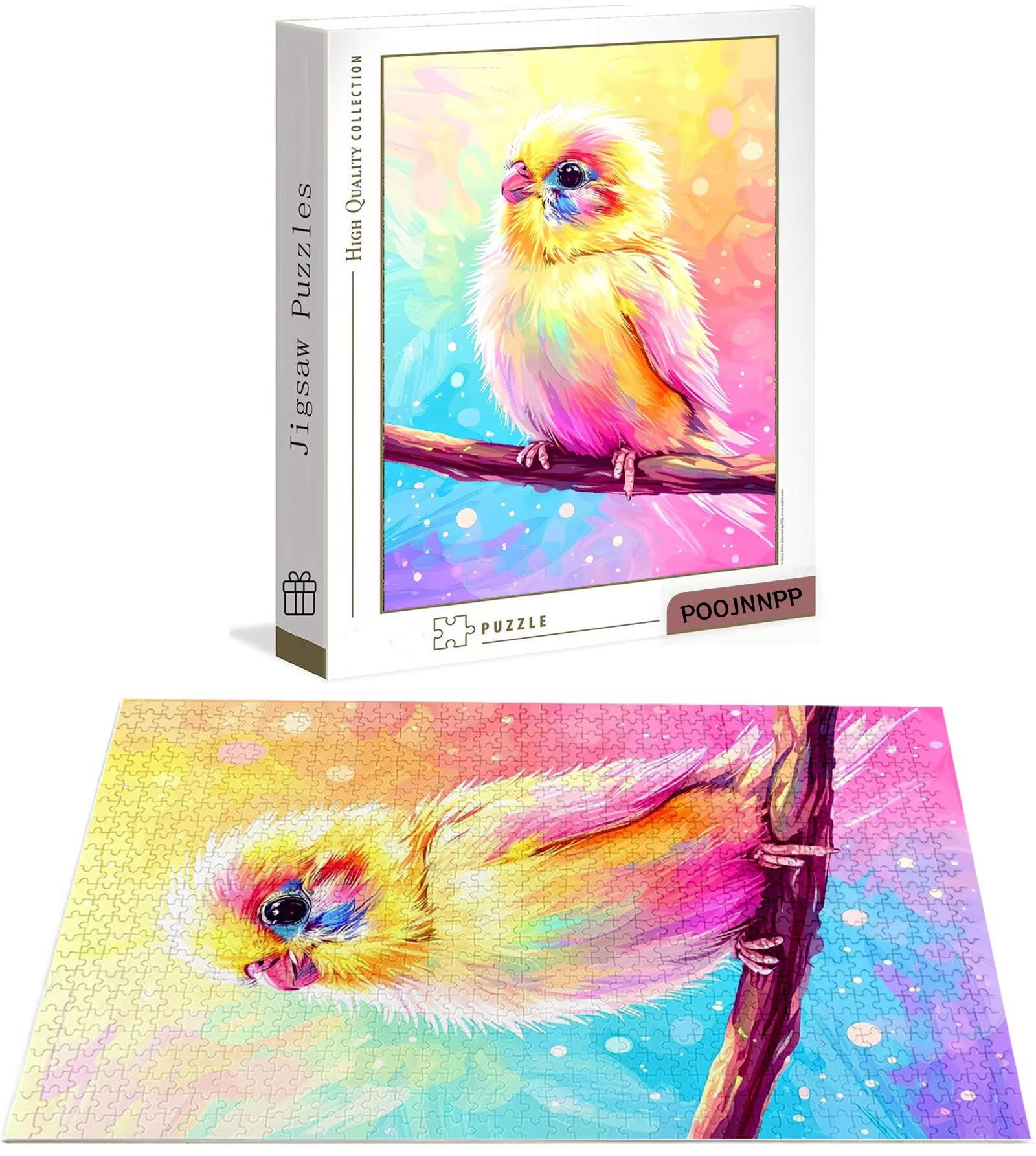 Puzzle 2000 Pezzi per Adulti, Puzzle Uccello in Legno per Adulti, Puzzles Animale Impegnativi, Giochi Educativo per Famiglie, Rompecapo con Scatola per Decorazioni Casa, Donna Regalo di Natale B-6287