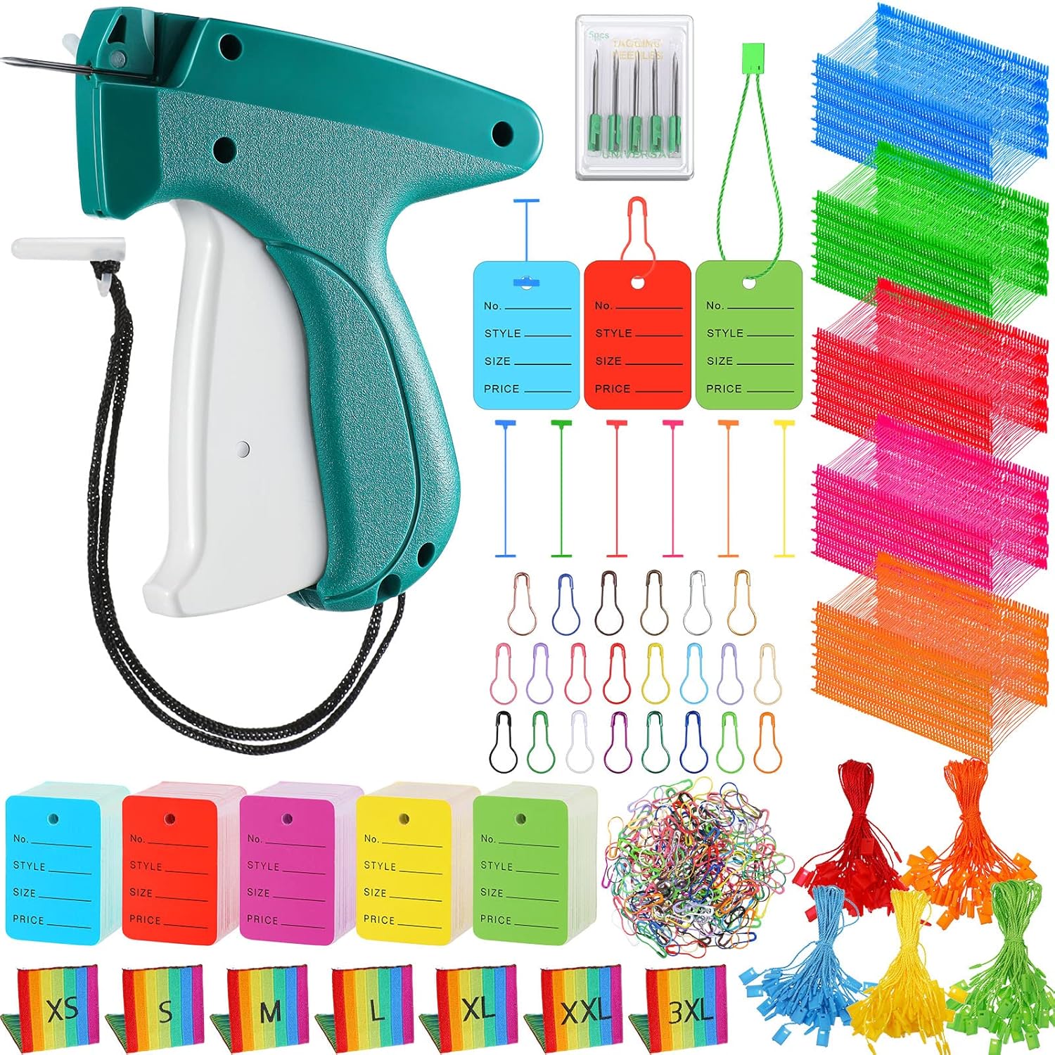 3576 Pcs Tagging Gun Clothes Garment Tag Attacher Kit with