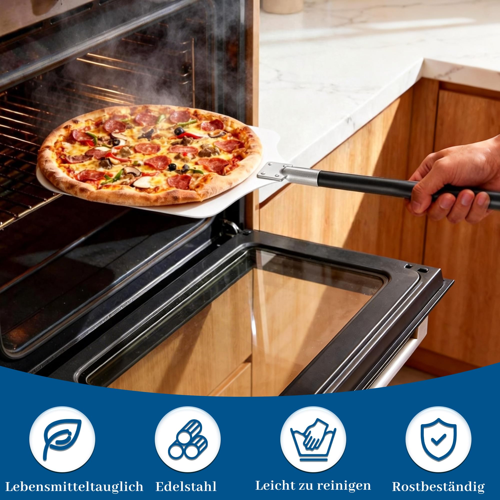 Herogo Pala para pizza (perforada 12 pulgadas)
