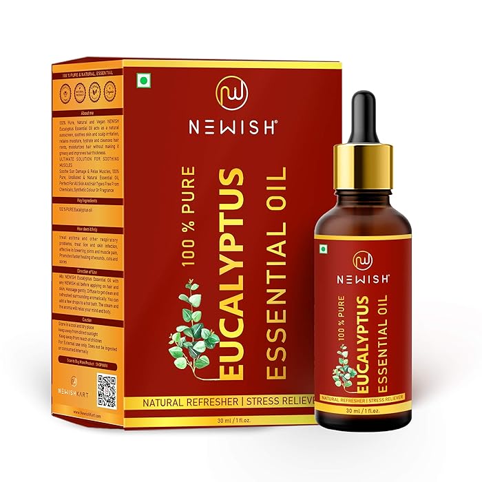 Buy Newish® Eucalyptus oil for Steam inhalation, (Nilgiri Tel) Cold and