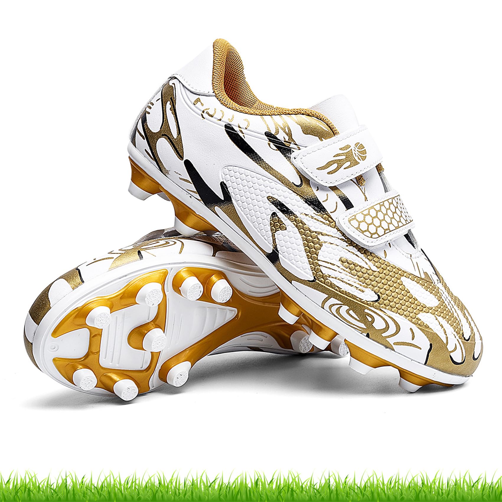 Unitysow Scarpe da Calcio Ragazzi Professionale All'aperto Sportivo Scarpe da Allenamento Bambini Teenager Scarpe Calcetto Spike Tacchetti