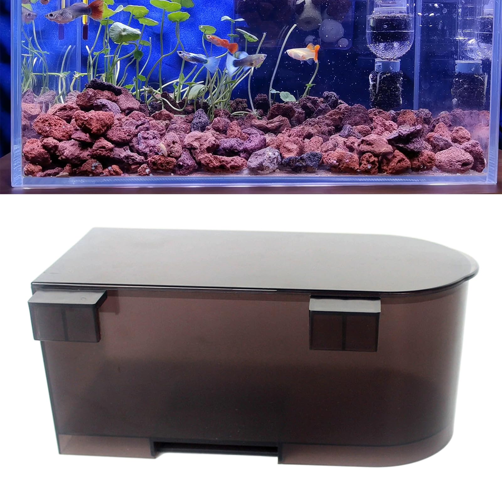 WEISUYUUS Small Ushape Hanging Filter for Small Aquariums and Fishtanks Without Pumps Efficient Small Quiet Filter for Easy Use