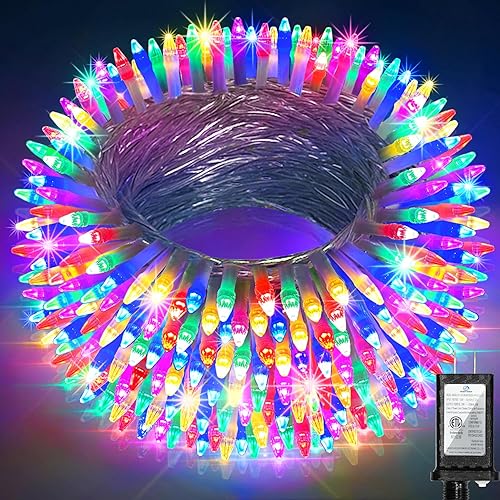 Miniatura 1 de 1300 luces LED de Navidad de 492 pies para exteriores, 8 modos de iluminación, cadena de luces de hadas, luces impermeables para árbol de Navidad