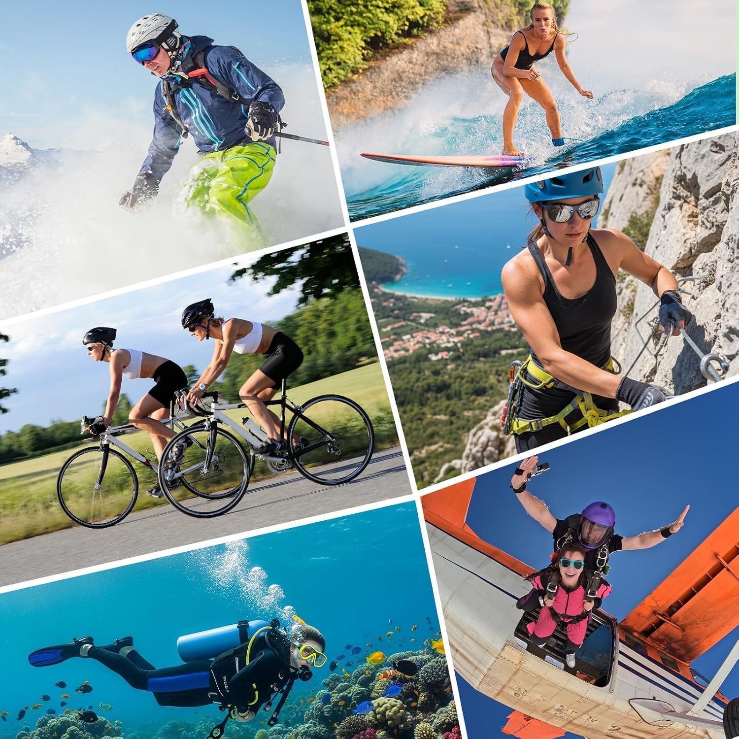 Actioncam 4K 60FPS WiFi Unterwasserkamera 40MP 40 Meter wasserdicht mit Touchscreen, 170° Weitwinkel, EIS-Bildstabilisierung, 5X Zoom, 2,4G Fernbedienung & 2 Akkus 1350mAh